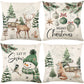 🎅Cute Christmas Print Pillow Cover