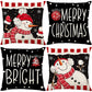 🎅Cute Christmas Print Pillow Cover
