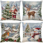 🎅Cute Christmas Print Pillow Cover
