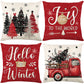 🎅Cute Christmas Print Pillow Cover