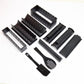 DIY Sushi Maker Mold Set, HIPS Non-Stick Sushi Rolling Tool with Cutting Groove, One Press Forming Sushi Making Kit for Home Kitchen Beginners, Easy to Clean Homemade Rice Roll Mold