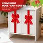 🎄🎀 Large Christmas Cabinet Bow – Pre-Tied Satin Ribbon Door Decoration