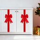 🎄🎀 Large Christmas Cabinet Bow – Pre-Tied Satin Ribbon Door Decoration