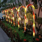 Christmas Outdoor Solar Candy Cane Lights