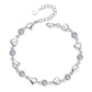 Women's Elegant Heart-Shaped Bracelet & Necklace