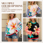 Women’s Color-Block Floral Striped Pullover Sweater