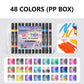 Glitter Dual-Tip Acrylic Paint Markers Set