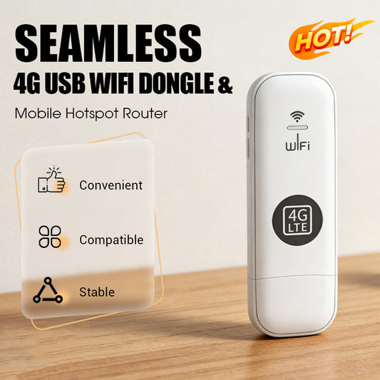 🔥Hot Sale Deals-Portable 4G USB WiFi Dongle & Mobile Hotspot Router
