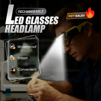 ⏳Limited-time 56% off⏰Rechargeable LED Glasses Headlamp