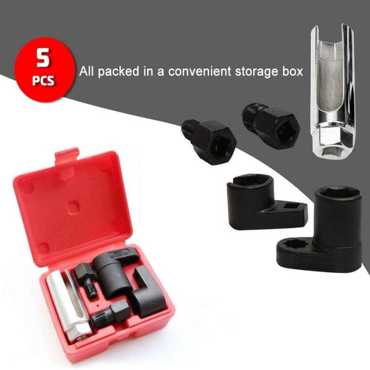 🔥NEW YEAR SALE⏳Limited-time 50% off⏰Automotive O2 Sensor Offset Socket & Thread Chaser 5 PCS Set🚗🔧