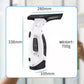 Cordless Window Vacuum Cleaner with Electric Squeegee, Water Suction Tank, Spray Bottle and Cleaning Pad for Windows, Mirrors, Shower Screens, Car Glass, Condensation and Smooth Surface Cleaning