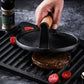 ⏳🔥LIMITED-TIME 50% OFF! ⏰🍔Cast Iron Steak & Burger Press‑Ridged Grill Press🥩