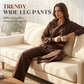 Women's Crop Hoodie & Wide-Leg Pants Set