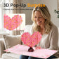 3D Valentine's Da Heart Tree Greeting Card