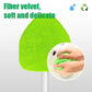 Extendable Windshield Cleaning Tool – 180° Rotating Head Car Window Cleaner with Non-Slip Grip & 4 Reusable Washable Microfiber Pads, Streak-Free Interior Glass Cleaning Kit