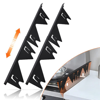 🔪 49% OFF! 🍳 Stainless Steel Adjustable Retractable Stove Gap Covers 🧹