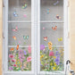 💐Colorful Floral Bouquet Window Sticker🖼️ Make Your Window Beautiful in Seconds! Cut to any size you like!