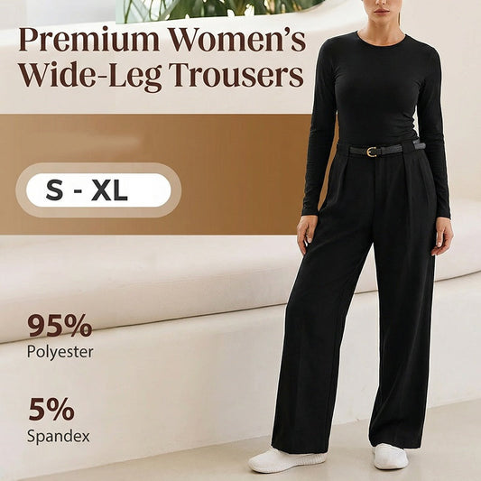 Women's High-Waist Wide-Leg Trousers