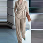 ⏰ Now only 50% off!⏰Women's Elegant Tie-Waist Blazer & Wide-Leg Pants Suit Set – Flattering Silhouette, Breathable Fabric & Effortless Versatility ✨👗
