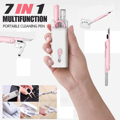 7-in-1 Keyboard Cleaning Tool, Multifunctional Dust Removal Brush for Phone, Earphones, Computer, Laptop Cleaner for Watch, Camera & Lenses, Electronic Gadgets