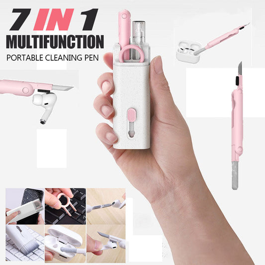 7-in-1 Keyboard Cleaning Tool, Multifunctional Dust Removal Brush for Phone, Earphones, Computer, Laptop Cleaner for Watch, Camera & Lenses, Electronic Gadgets