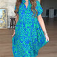 Women's Casual Print A-Line Long Dress