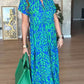 Women's Casual Print A-Line Long Dress
