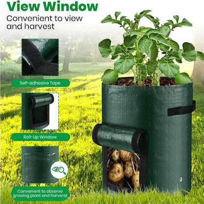 ⏳Limited-time 50% off⏰PE Potato Grow Bag with Harvest Flap🌱🥔
