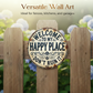 Vintage "Happy Place" Metal Sign