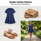 Women's Summer Lace Flowy Babydoll Dress