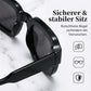 Unisex sunglasses with thick square frames