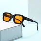 Unisex sunglasses with thick square frames