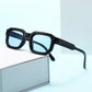 Unisex sunglasses with thick square frames