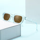 Unisex sunglasses with thick square frames