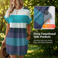 🥳2026 HOT SALE🥳💞50K+ SOLD!🏖️💨 50% OFF! Striped Midi Dress – Lightweight & breathable, effortless drape. Beach cover-up to evening dinner, one dress does it all. Pink, green, sky blue & more. 🌊✅
