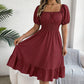 🌞HOT SALE 49% OFF👗 Summer Casual Ruffle Hem Midi Dress