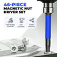 Magnetic Impact Nut Driver Set, 80pc, Metric & SAE with Socket Adapters, Bit Holder, Wing Nut Driver, Universal Sockets, Quick Release Extension, Power Bits toolbox Multifunctional Screwdriver Switchable Screwdriver Shape