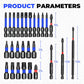 Magnetic Impact Nut Driver Set, 80pc, Metric & SAE with Socket Adapters, Bit Holder, Wing Nut Driver, Universal Sockets, Quick Release Extension, Power Bits toolbox Multifunctional Screwdriver Switchable Screwdriver Shape