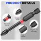 Magnetic Impact Nut Driver Set, 80pc, Metric & SAE with Socket Adapters, Bit Holder, Wing Nut Driver, Universal Sockets, Quick Release Extension, Power Bits toolbox Multifunctional Screwdriver Switchable Screwdriver Shape