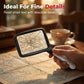 Portable Rectangular Magnifier with LED Light