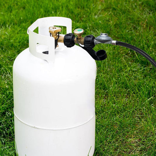 🔥 Universal Propane Tank Gauge | Solid Brass LP Gas Level Indicator for BBQ & Fire Pit