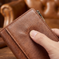 Women's Retro Style RFID Blocking Tri-fold Wallet