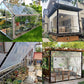 🌧️Transparent PE Cover Sheet – Weatherproof Clear Tarpaulin for Balcony, Patio, Greenhouse, Veranda and Garden：