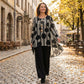 Women's Asymmetrical Print Top and Pants Set