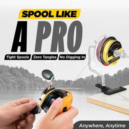 🎣 Clip-Type Fishing Reel Line Spooler💪 Durable & Portable, Fit Most Fishing Reels