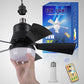 ⏳LAST DAY SALE ONLY £15.99!!❄️❄️40W LED Ceiling Fan Light 20.5in with Remote Control - E27 & B22 Adapter | Quiet Fan Light for Bedroom, Kitchen, Garage😴