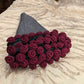 Crochet Flower Bouquet Throw Blanket
