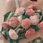 Crochet Flower Bouquet Throw Blanket