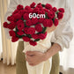 Crochet Flower Bouquet Throw Blanket