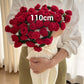Crochet Flower Bouquet Throw Blanket